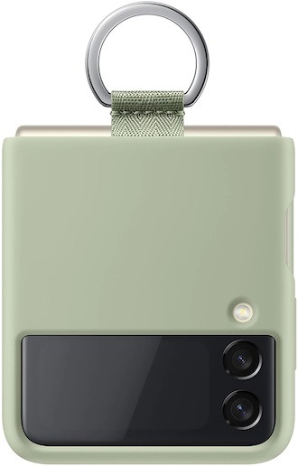 Samsung Galaxy Z Flip 3 Silicone Cover with Ring (Olive)