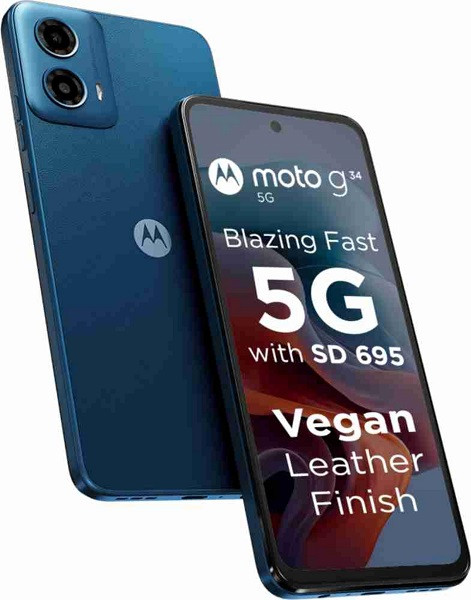Motorola Moto G34 5G Dual Sim 128GB Ice Blue (4GB RAM) - Global Version
