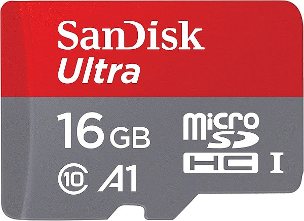 Sandisk 16GB A1 Ultra 98MB/s MicroSDHC with Adapter