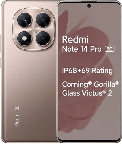 Xiaomi Redmi Note 14 Pro 5G Dual Sim 512GB Sand Gold (12GB RAM) - Global Version