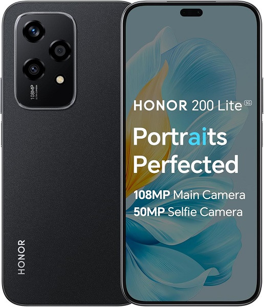 Honor 200 Lite 5G LLY-NX1 Dual Sim 512GB Midnight Black (8GB RAM) - Global Version