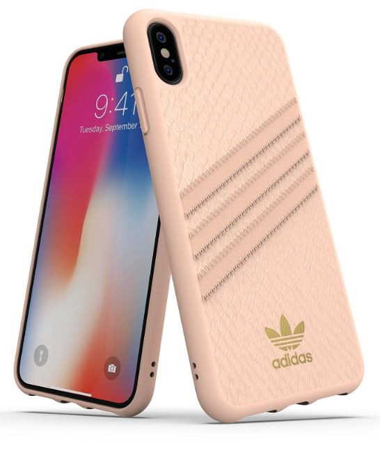 Adidas Iphone Xs Max 18 Stripes Snap Back Phone Case Pink Gold