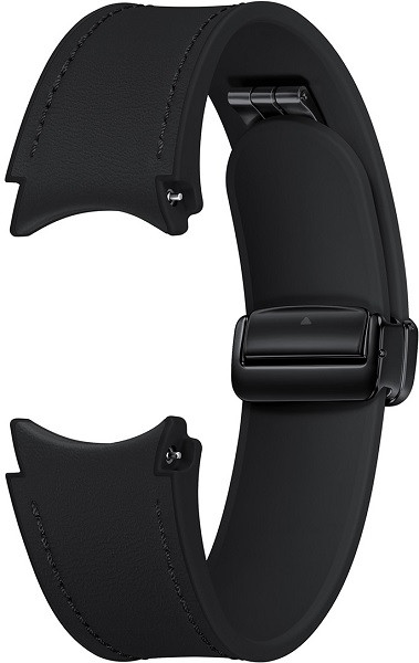 Samsung Galaxy Watch 6 D-Buckle Hybrid Leather Band Normal (20mm) M/L Black