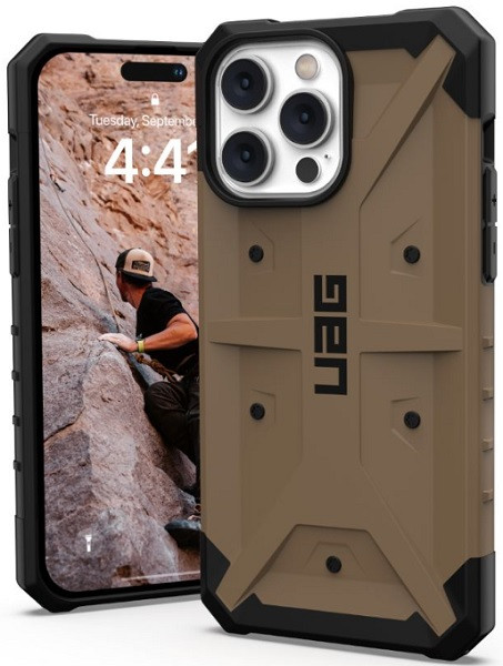 UAG Pathfinder with Feather-Light Rugged Military Drop Tested Protection Case for iPhone 14 Pro (Dark Earth)