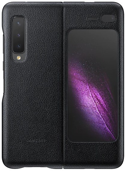 Samsung Galaxy Fold Leather Cover Black