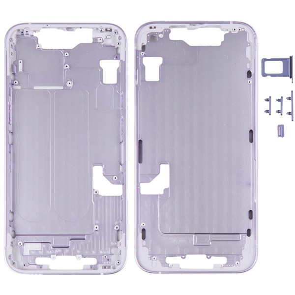 Middle Frame with Side Keys for iPhone 14 (Purple)