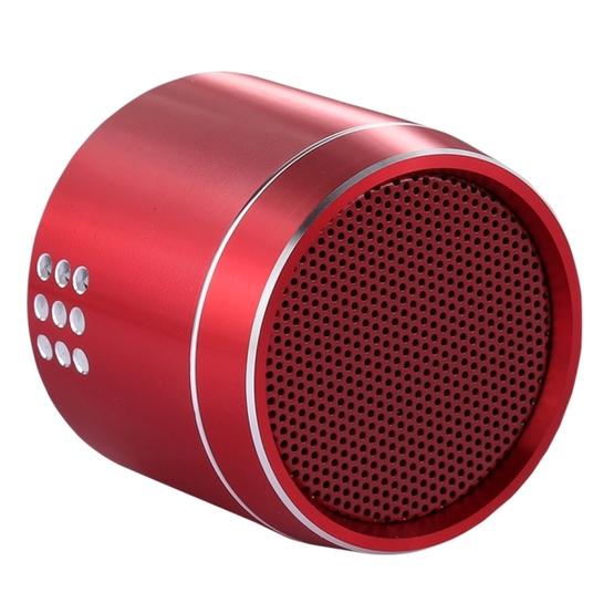 Portable True Wireless Stereo Mini Bluetooth Speaker with LED Indicator & Sling (Red)