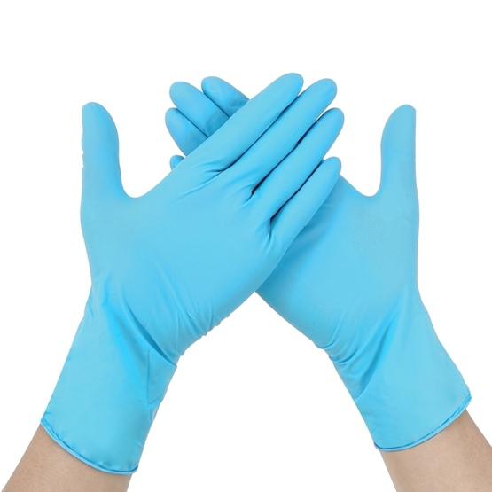 (100 pcs/Set) Blue Disposable Butyronitrile Gloves Housework Supplies, Size: L, Suitable for Palm Width: 9cm-10cm