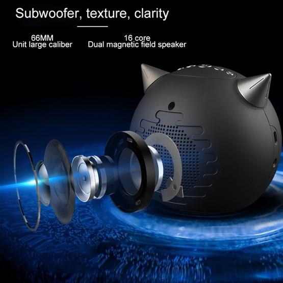 M8 Multi-function Demon Style Bluetooth Speaker(Black)