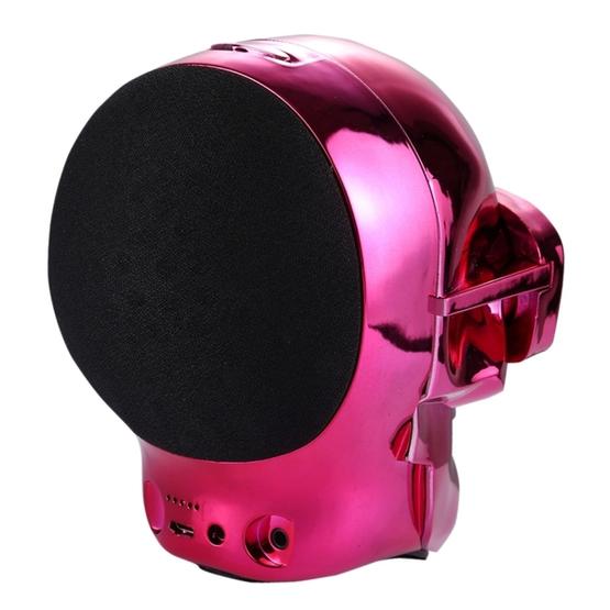 Sunglasses Skull Bluetooth Stereo Speaker(Red)